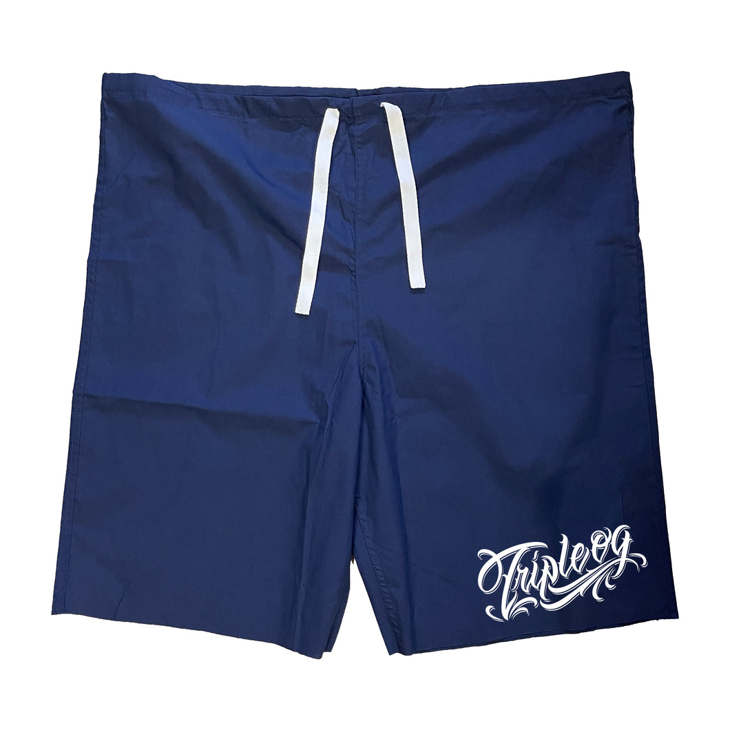 Triple OG County Blues Cut Off Shorts - Smooth